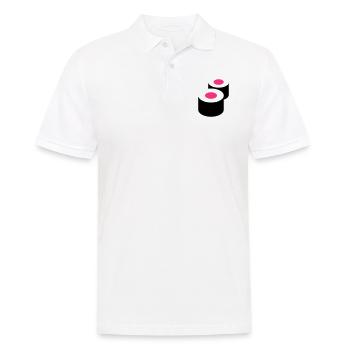 Sushi - Männer Poloshirt - Weiß - Vorne - Kai (181cm)