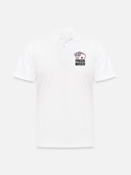 Poker Queen - Men's Polo Shirt - white