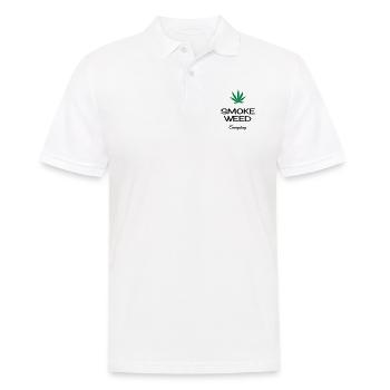 Cannabis - Reggae - Music - Weed - Marijuana - Fun - Men's Polo Shirt - white - Front - Kai (181cm)