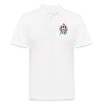 Pingouin fille avec bonnet et glaçons - Polo Homme - blanc - Devant - Kai (181cm)