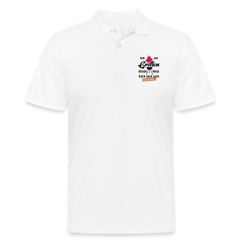 Bin am Grillen Tschuess - Männer Poloshirt - Weiß - Vorne - Kai (181cm)