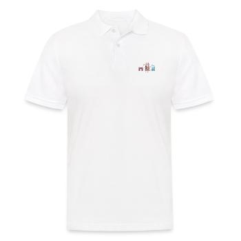 Barcelona - Men's Polo Shirt - white - Front - Kai (181cm)