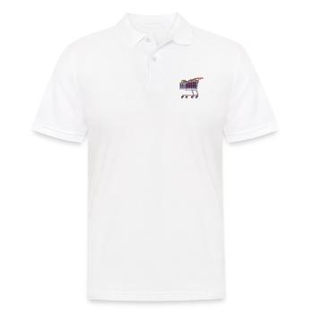 Panier avec des aliments biologiques - Polo Homme - blanc - Devant - Kai (181cm)