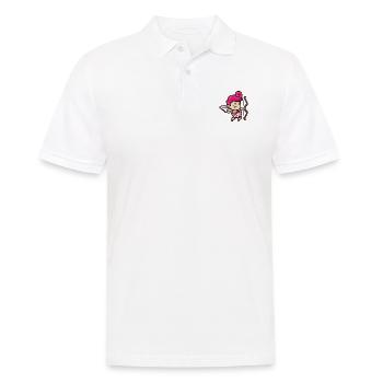 Love Cupid in Action - Men's Polo Shirt - white - Front - Kai (181cm)