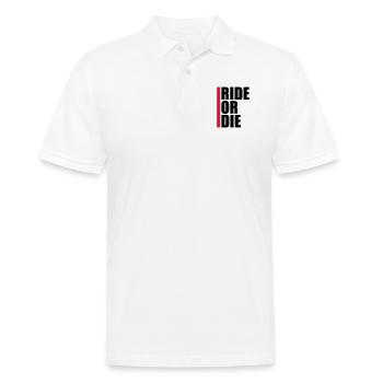 Balken Rot Logo - Männer Poloshirt - Weiß - Vorne - Kai (181cm)