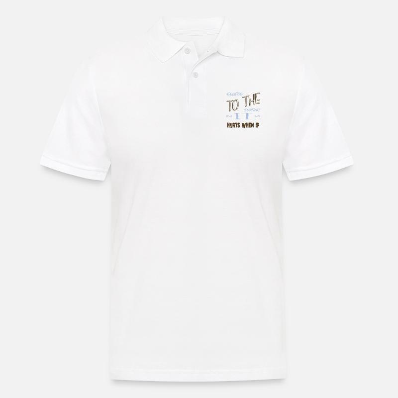 déclaration programmation humour hacker fans - Polo Homme - blanc