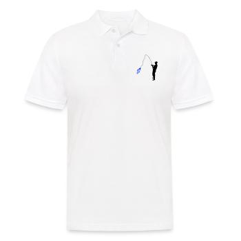 Angler - Männer Poloshirt - Weiß - Vorne - Kai (181cm)