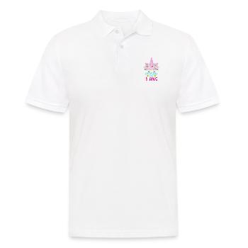 Enfant T Shirt 1 Ans Fille Anniversaire Cadeau - Men's Polo Shirt - white - Front - Kai (181cm)