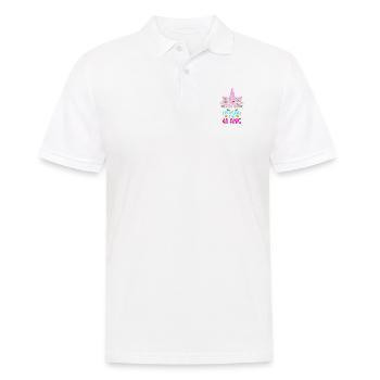 Enfant T Shirt 41 Ans Fille Anniversaire Cadeau - Men's Polo Shirt - white - Front - Kai (181cm)