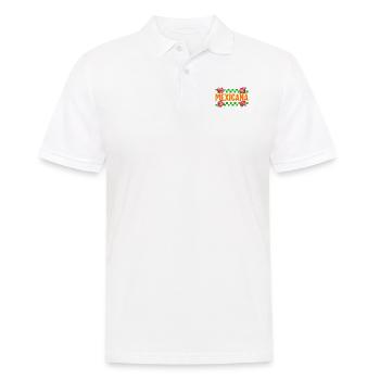 Mexicana Shirt, Floral Morena Women Gift For - Men's Polo Shirt - white - Front - Kai (181cm)