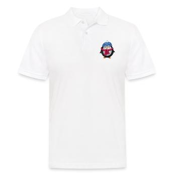 Pinguin - Männer Poloshirt - Weiß - Vorne - Kai (181cm)