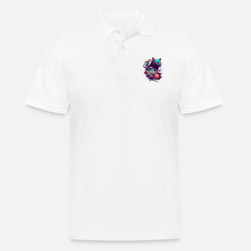 Vector Cat 2 0 - Men's Polo Shirt - white