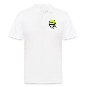 Crâne Pirate Ahoy - Polo Homme - blanc - Devant - Kai (181cm)