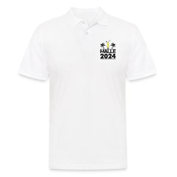 malle 2024 - Männer Poloshirt - Weiß - Vorne - Kai (181cm)