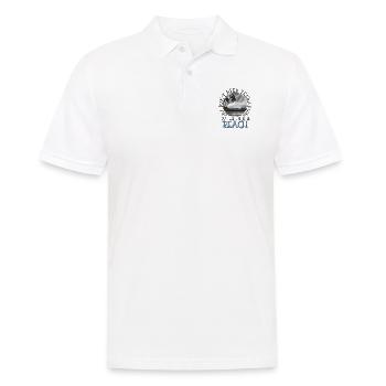 summer lake nature flora art pool sea beach love - Men's Polo Shirt - white - Front - Kai (181cm)