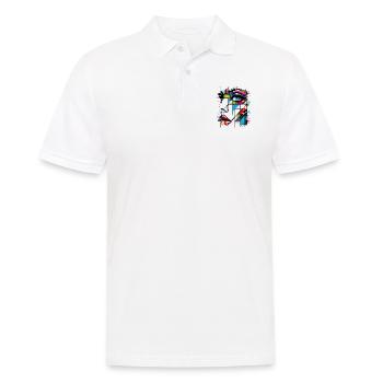 Femmes girl power design art féminisme féminin symbole - Polo Homme - blanc - Devant - Kai (181cm)