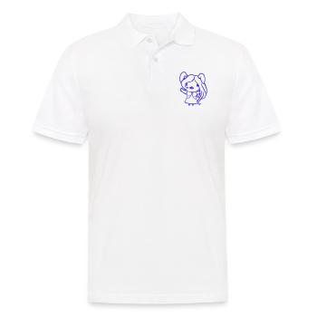 Hase Mädchen Hübsch Frau Häsin Winkt Lange Haare - Männer Poloshirt - Weiß - Vorne - Kai (181cm)