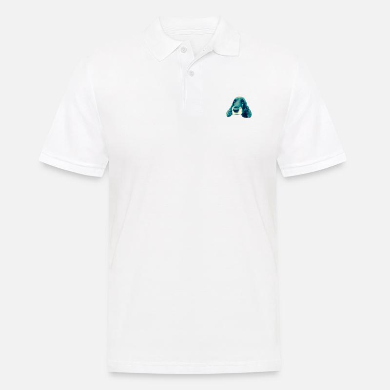 Cocker Spaniel - Männer Poloshirt - Weiß