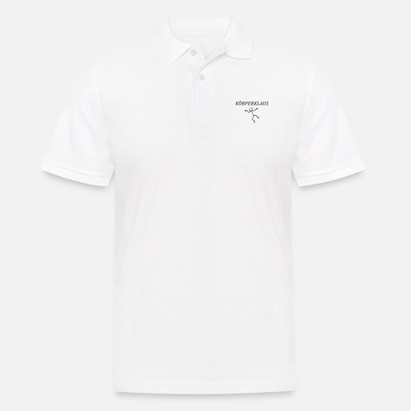 Körperklaus - Männer Poloshirt - Weiß