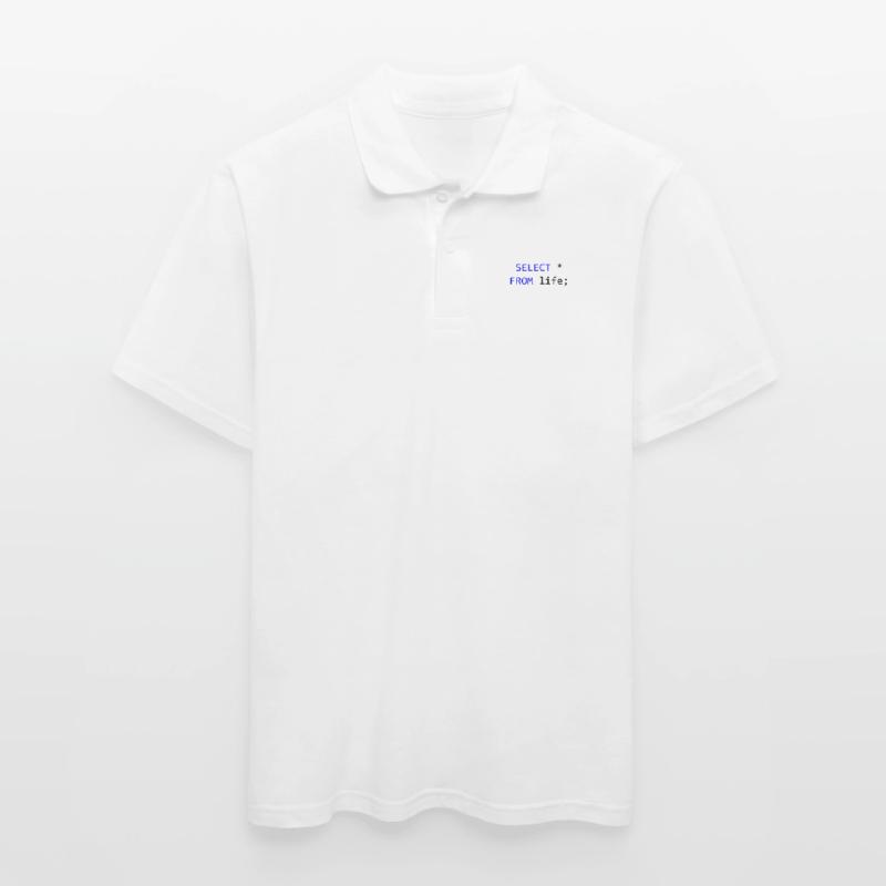 SELECT alles vom Leben- SQL-Programmierer Geschenk Männer Poloshirt