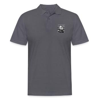Guilty dog stupid dog arrest guilty puppy - Men's Polo Shirt - charcoal grey - Front - Nico (186cm)