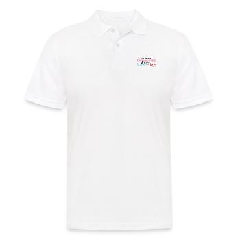 Ich Bin Eine Einfache Frau Skifahren Wein - Männer Poloshirt - Weiß - Vorne - Kai (181cm)