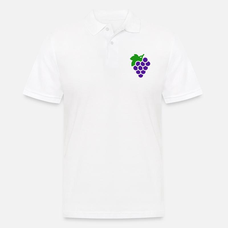 Trauben Geschenk - Männer Poloshirt - Weiß