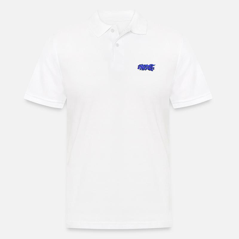 Crazy Graffiti - Männer Poloshirt - Weiß