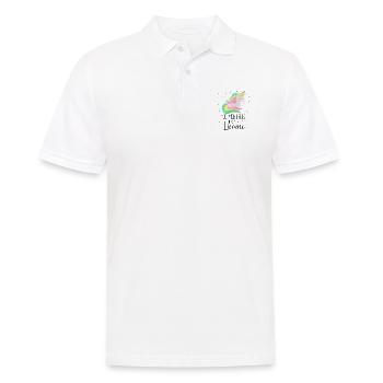 Je M'en Fous Je Suis Une Licorne - Polo Homme - blanc - Devant - Kai (181cm)