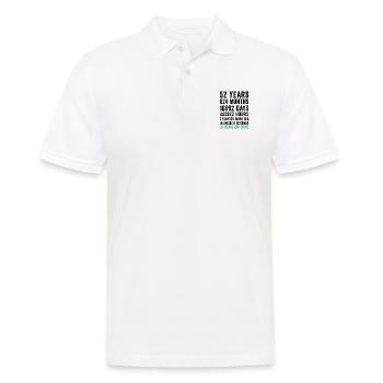 Birthday 52 Years Of Being Awesome - Men's Polo Shirt - white - Front - Kai (181cm)