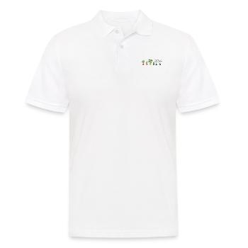 LGBTQ Plant Rainbow - Men's Polo Shirt - white - Front - Kai (181cm)