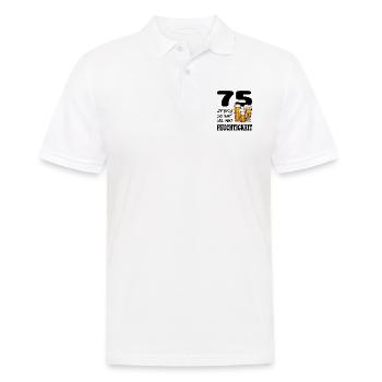 Geburtstag 75 Jahre Bier Saufen Alkohol Birthday - Männer Poloshirt - Weiß - Vorne - Kai (181cm)