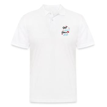 Bester Ehemann seit 2021 Hochzeit - Männer Poloshirt - Weiß - Vorne - Kai (181cm)