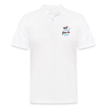 Anniversaire Meilleure épouse depuis 1957 Mariage - Polo Homme - blanc - Devant - Kai (181cm)