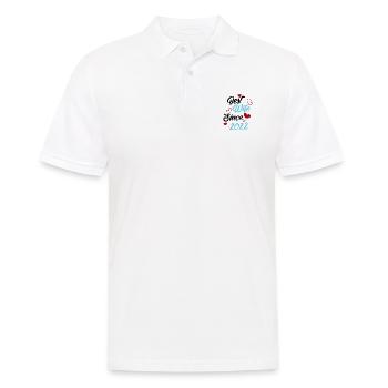 Anniversaire Meilleure épouse depuis 2022 Mariage - Polo Homme - blanc - Devant - Kai (181cm)