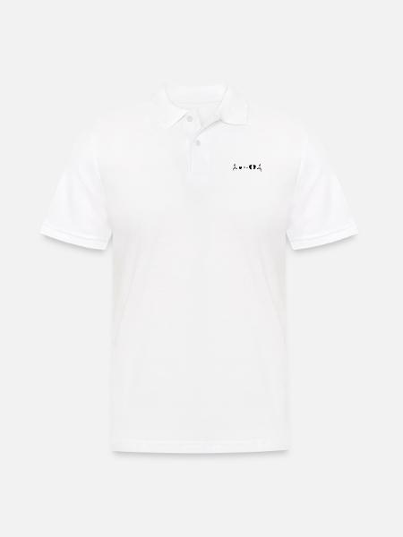 Annonce de battement de cœur de pieds de bébé Grossesse - Polo Homme - blanc