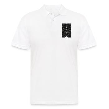 Dessin du système solaire Vintage - Polo Homme - blanc - Devant - Kai (181cm)