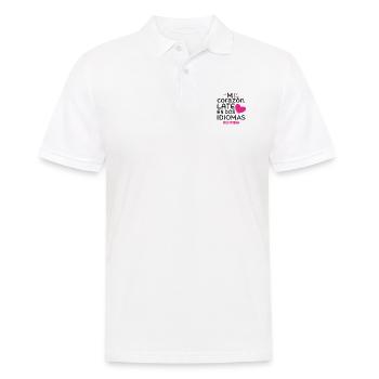 Spanisch Lehrer Schule Geburtstag Geschenkidee - Männer Poloshirt - Weiß - Vorne - Kai (181cm)