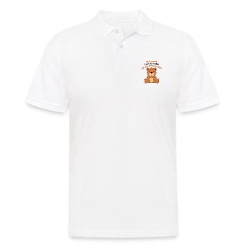 Bär Teddy Märchen Bärchen Geschenk Geschenkidee - Männer Poloshirt - Weiß - Vorne - Kai (181cm)