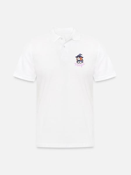 Beagle-Magie-Zauberer Hund Geschenk Retro - Männer Poloshirt - Weiß