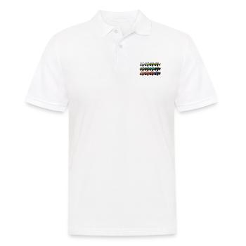 Palette de couleurs Unimog - Oldtimer - Arc-en-ciel différent - Polo Homme - blanc - Devant - Kai (181cm)