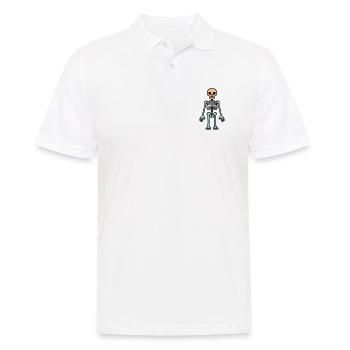 Skelett Lustig Halloween Comic - Männer Poloshirt - Weiß - Vorne - Kai (181cm)