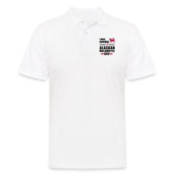 Alaskan Malamute - Men's Polo Shirt - white - Front - Kai (181cm)