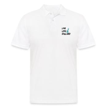 live love synchro - Men's Polo Shirt - white - Front - Kai (181cm)