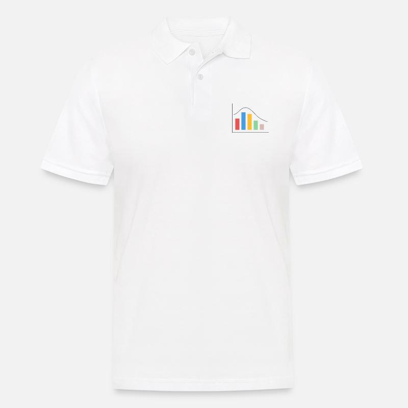Pale - graph - Männer Poloshirt - Weiß