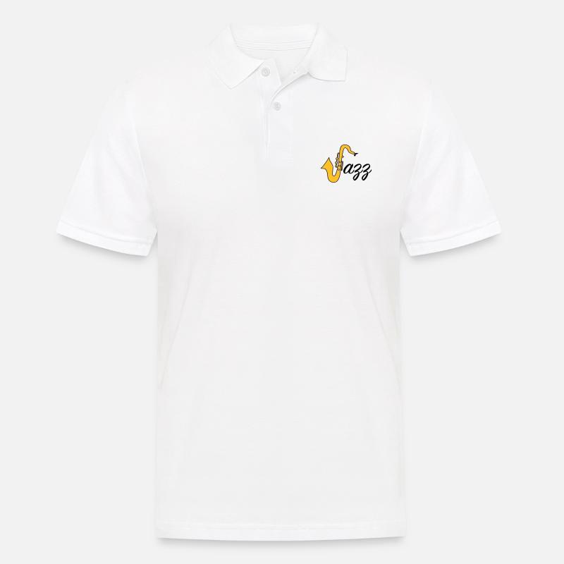 Jazz - Männer Poloshirt - Weiß