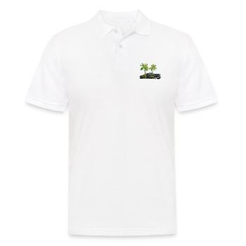 Palme Oldtimer Hot Rod alten Amerikaner - Männer Poloshirt - Weiß - Vorne - Kai (181cm)