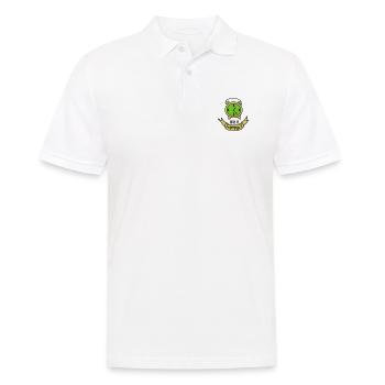 LE TEMPS C’EST DE L’ARGENT ACTIONS D’OR OR AMOUR CHER MOTIF - Polo Homme - blanc - Devant - Kai (181cm)