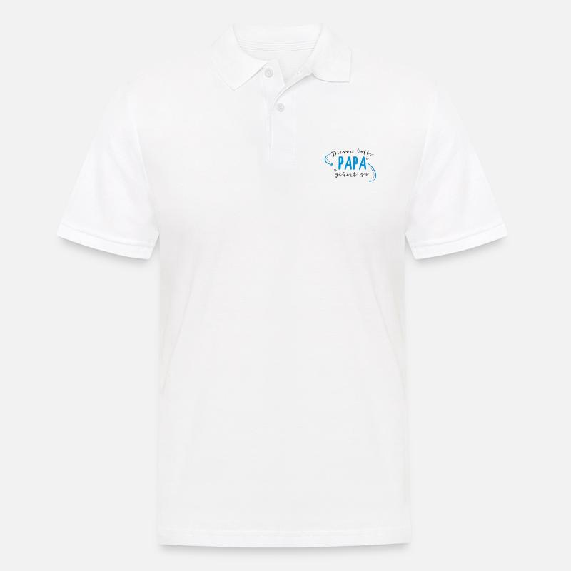 Dieser tolle Papa - Männer Poloshirt - Weiß