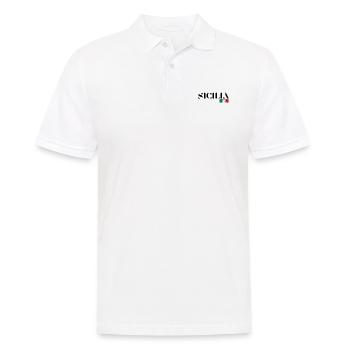 SICILE SICILIA ITALIE ITALIA VACANCES (b) - Polo Homme - blanc - Devant - Kai (181cm)